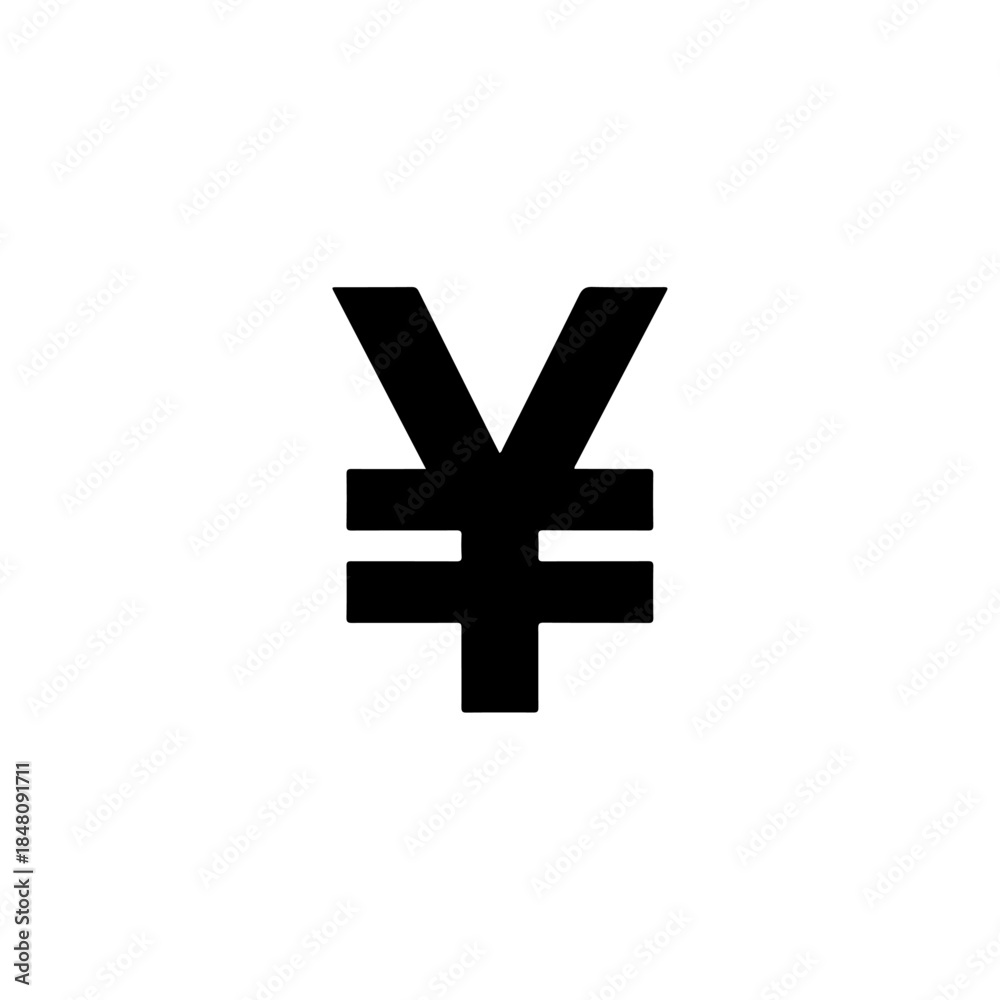 Obraz premium Vector illustration japanese yen currency symbol