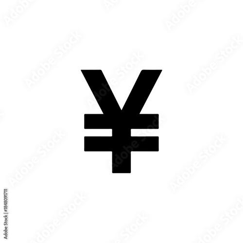 Vector illustration japanese yen currency symbol