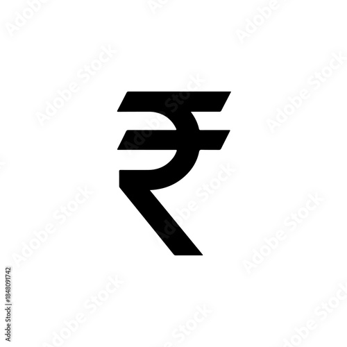 Vector illustration indian rupee symbol