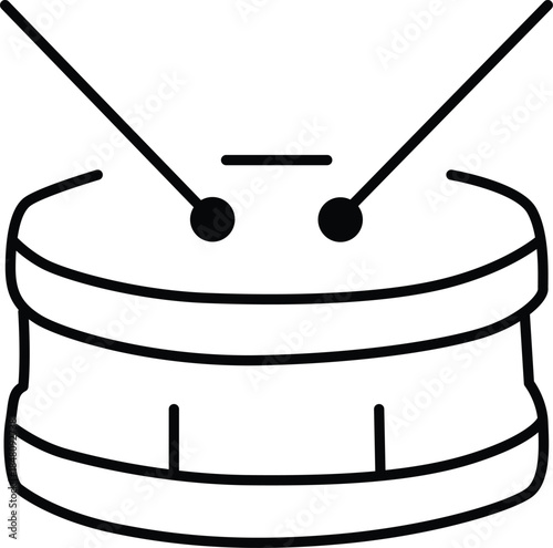 Simple drum illustration Vector