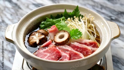 Delicious Japanese Hot Pot - A Culinary Journey of Flavors and Textures.