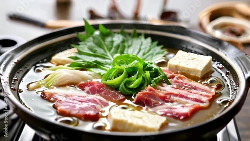 Delicious Japanese Hot Pot - A Culinary Journey of Flavors and Textures.