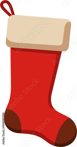 Vector illustration of a christmas stocking