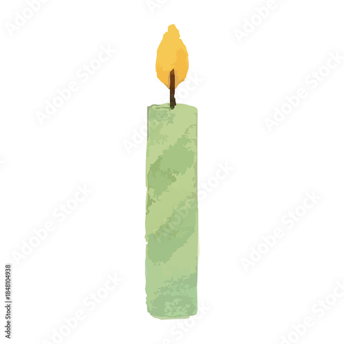 watercolor party candles