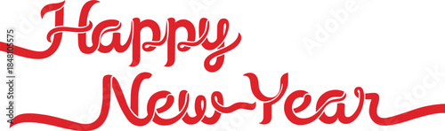 Happy new year greeting card or poster