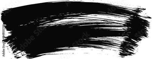 Black Watercolor Brush Stroke – Abstract Artistic Background for Design, Textures & Digital Art