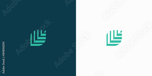 Modern growth vector logo design inspiration
