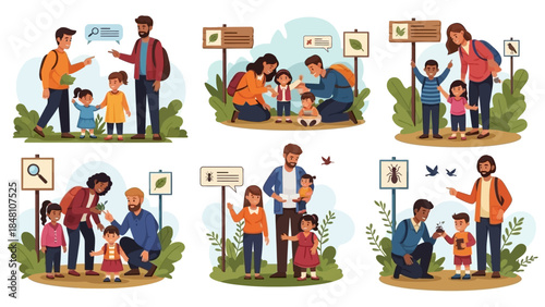 Children Engagement in Nature Learning Activities with Diverse Adults and Nature Symbols