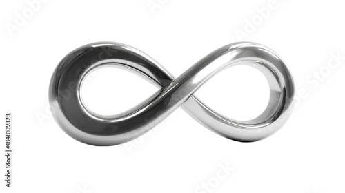 Abstract Infinite Loop Symbol 3D Illustration