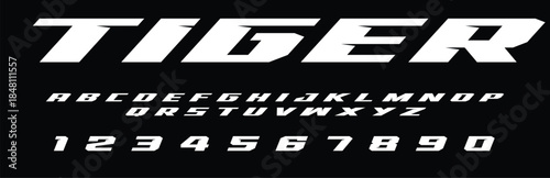 Tiger Vector Font Alphabet Design Wild Animal Inspired Typography with Alphabet Bold Fierce Letters for T Shirts Posters Logos Wildlife Art Projects and Creative Branding	