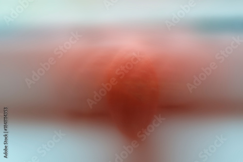 Abstract soft red and blue blurred background. Organic smooth gradient texture resembling skin, cloud or biological macro detail.