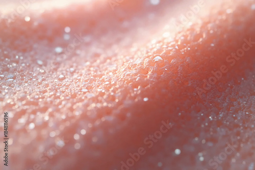 Close-up of spongy porous macro structure. Limited depth of field.