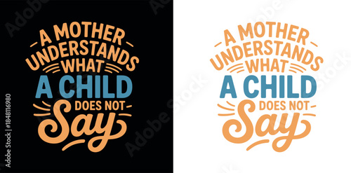 Motherly Love Quote Typography Design
