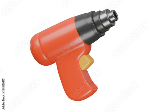 heatgun icon 3d illustration render