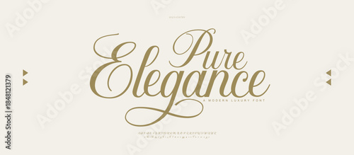 Elegant wedding alphabet font logo classic minimal fashion designs. Typography luxury modern serif letter fonts and number for logos tattoo brand. vector illustration