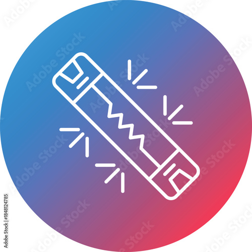 Fuse Line Gradient Circle Background Icon