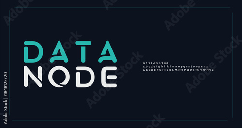 Minimal modern alphabet fonts. Typography minimal urban digital fashion future creative logo font. vector illustration