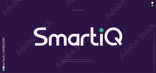 Minimal modern logo alphabet font. Typography abstract minimalist sans serif technology, electronic, digital, music, movie, creative logos fonts. vector illustration