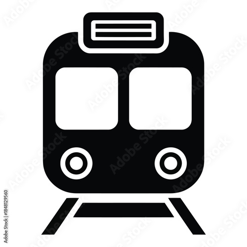 Modern train station arrival