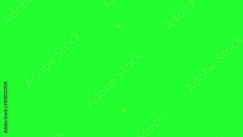 Dynamic Colorful Geometric Circle Animation on Green Screen, Abstract Spinning Ring Shapes Chroma Key Loop, Trendy Motion Graphics for Video Transitions