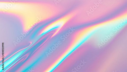 Blurred iridescent background. Smooth texture. Holographic effect