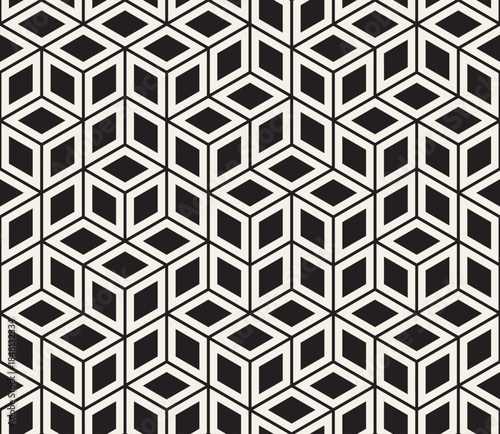 Vector seamless pattern. Modern stylish abstract texture. Repeating geometric tiles