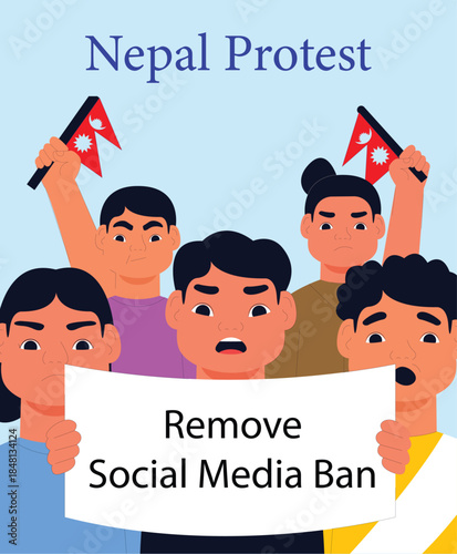 Nepal protest GenZ remove social media ban right 