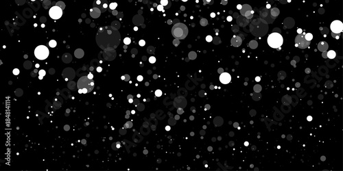 water drops on black background. Beautiful monochrome bokeh blurred background defocused lights