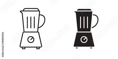 Blender icon vector Illustration and outline Icons. vector silhouette.