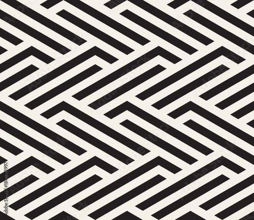 Vector seamless pattern. Modern stylish abstract texture. Repeating geometric tiles