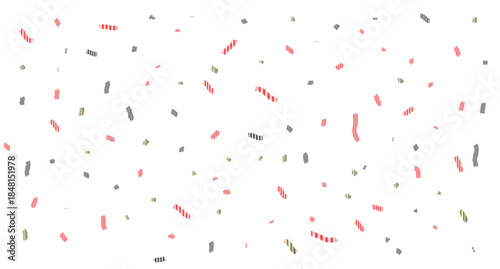 Vibrant Celebration Confetti Explosion Dynamic Multi-Colored Ribbon and Paper Scrap Pattern on a Minimalist White Background, Perfect for Festive Event Branding, Joyful Parties, and Happy Holidays.
