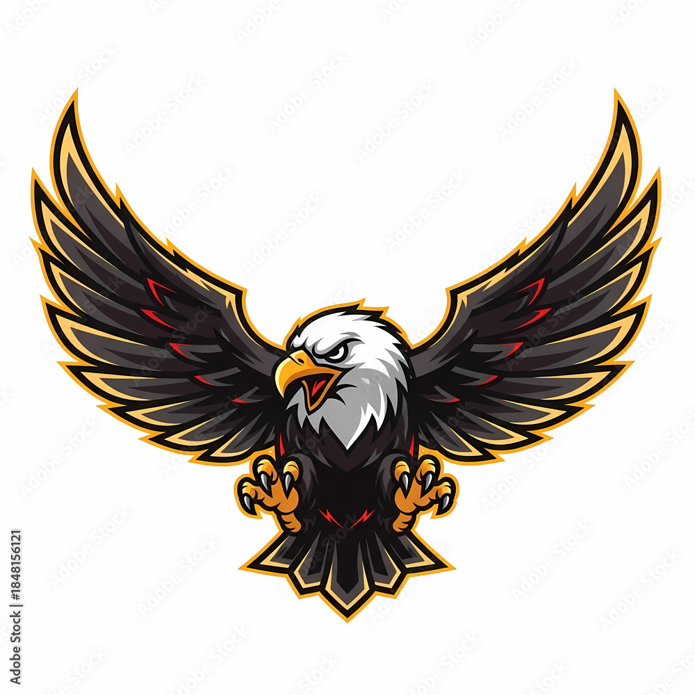 Fototapeta premium eagle with wings