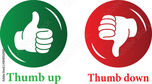 Like, dislike, neutral, thumbs up, thumbs middle, thumbs down hand gestures icon in circle line. Rating and feedback satisfied, unsatisfied, neutral survey icons set, vector illustration