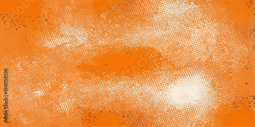 Macro close up of a glass of gold beer featuring a textured pattern of yellow bubbles and foam against a grunge brown surface with abstract paper and metal color textures