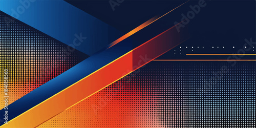 Abstract colorful vector background featuring futuristic digital lines and light elements in a red and black tech style for a modern business wallpaper design