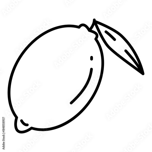 Vector Outline Icon - Lemon