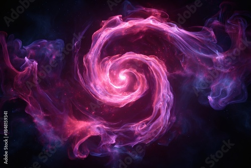 Abstract galaxy or nebula in space, full of vibrant colors and swirling patterns. The cosmic scene evokes a sense of wonder and the unknown.