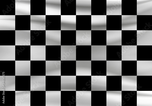 Black and White Checkered Pattern