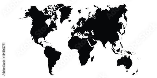 Vector illustration of a horse with shadow