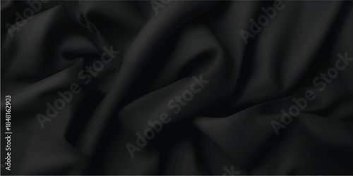 Premium Abstract Satin and Silk Fabric Wave Texture with Flowing Cloth Folds, Soft Grunge Finish and Luxurious Material Feel
