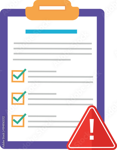 Quality control check list clipboard business informarion checkmark  Rules company  check list company policy  clipboard corporate order concept, Report company data check list information policy clip