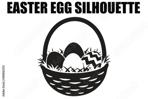 Easter Egg Silhouette Vector