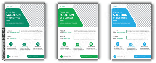 Set of Modern Business Flyer Design Template