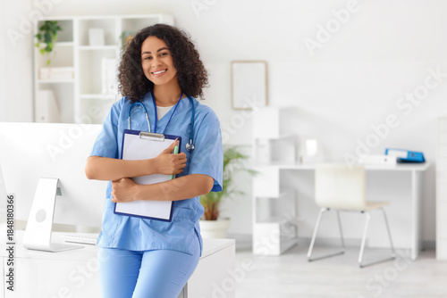 Female African-American med...