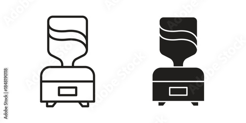 Dispenser icon for website, thin line icons. vector logo design