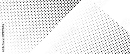 Dotted halftone gradient texture. Fading polka dot background. Repeated dots gradation pattern background. Black vanishing comic pop art overlay backdrop. Halftone raster effect wallpaper. Vector