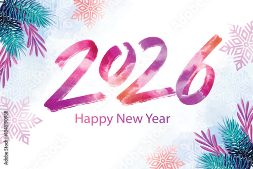 Happy new year 2026, new year background	
2026