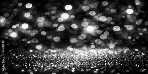 Shiny water drops on glass create a magic winter bokeh background featuring blue ice textures, golden holiday lights, and blurry snowflake patterns for a bright Christmas celebration design