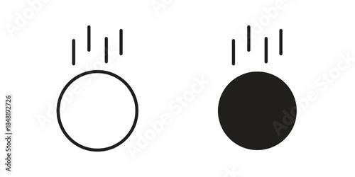 Gravity icon for website, thin line icons. vector logo design