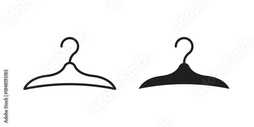 Hanger icon for website, thin line icons. vector logo design